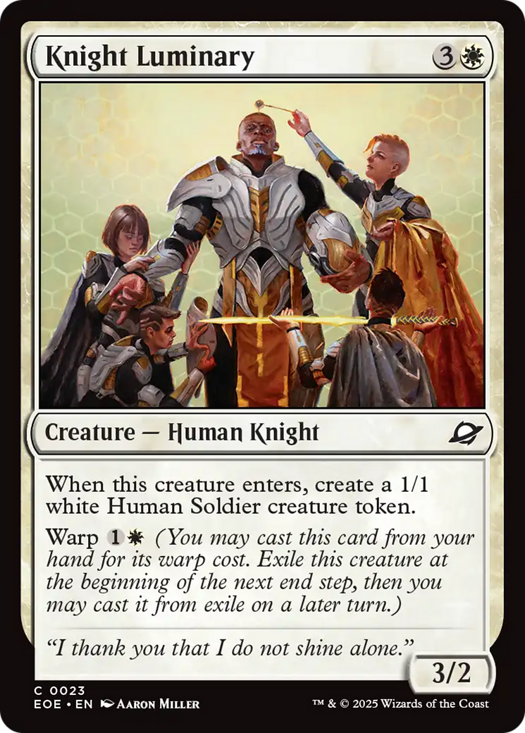 Knight Luminary [Edge of Eternities] MTG Single Magic: The Gathering | Red Claw Gaming
