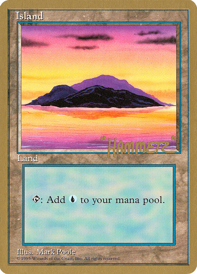 Island (shr368) (Shawn "Hammer" Regnier) [Pro Tour Collector Set] MTG Single Magic: The Gathering | Red Claw Gaming