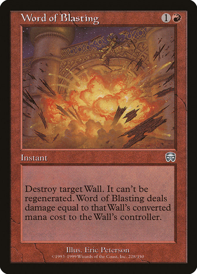 Word of Blasting [Mercadian Masques] MTG Single Magic: The Gathering | Red Claw Gaming