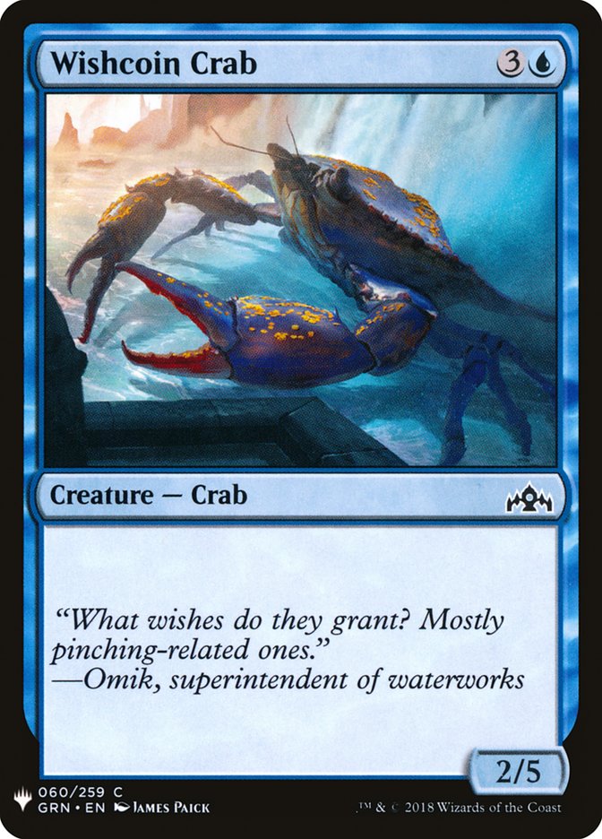 Wishcoin Crab [Mystery Booster] MTG Single Magic: The Gathering    | Red Claw Gaming