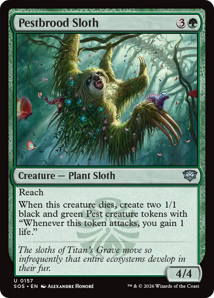 Pestbrood Sloth [Secrets of Strixhaven] MTG Single Magic: The Gathering | Red Claw Gaming