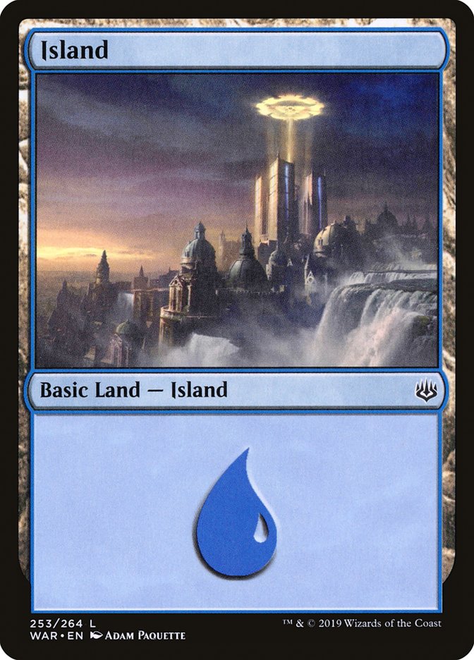 Island (253) [War of the Spark] MTG Single Magic: The Gathering | Red Claw Gaming