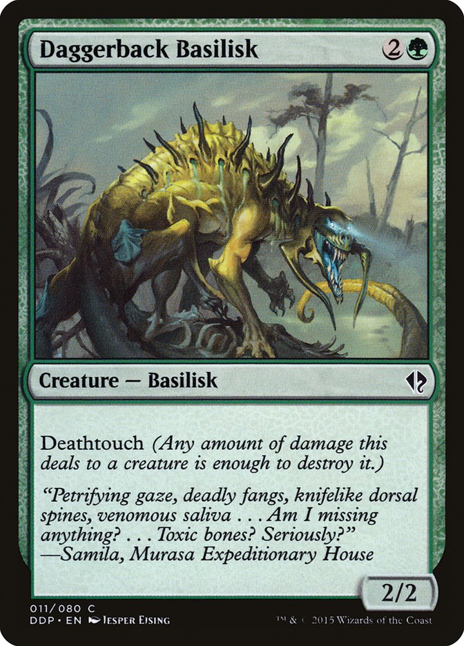 Daggerback Basilisk [Duel Decks: Zendikar vs. Eldrazi] MTG Single Magic: The Gathering | Red Claw Gaming