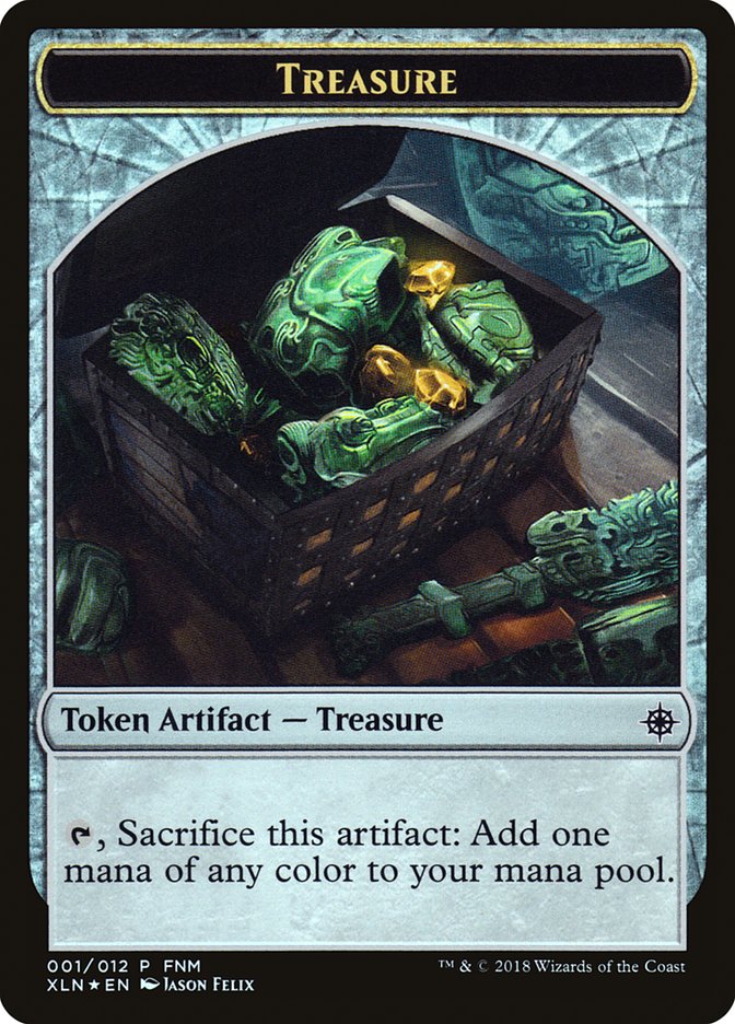 Merfolk // Treasure Double-Sided Token [Friday Night Magic 2018] MTG Single Magic: The Gathering | Red Claw Gaming