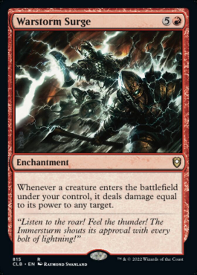 Warstorm Surge [Commander Legends: Battle for Baldur's Gate] MTG Single Magic: The Gathering | Red Claw Gaming