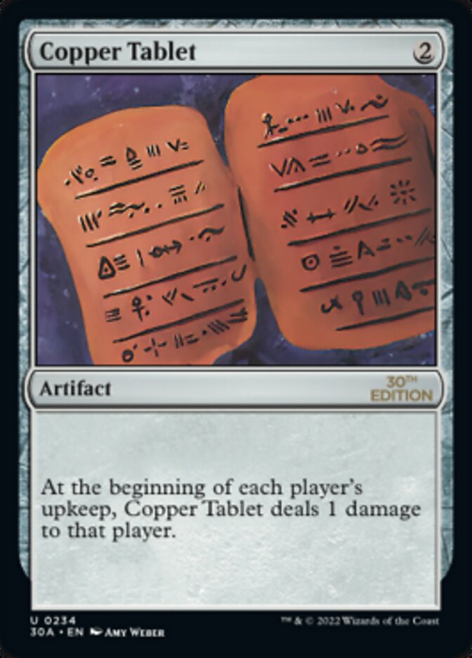 Copper Tablet [30th Anniversary Edition] MTG Single Magic: The Gathering | Red Claw Gaming