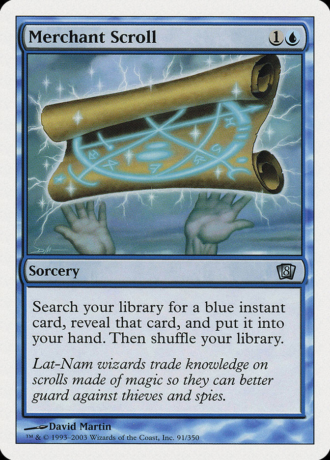 Merchant Scroll (8th Edition) [Oversize Cards] MTG Single Magic: The Gathering | Red Claw Gaming