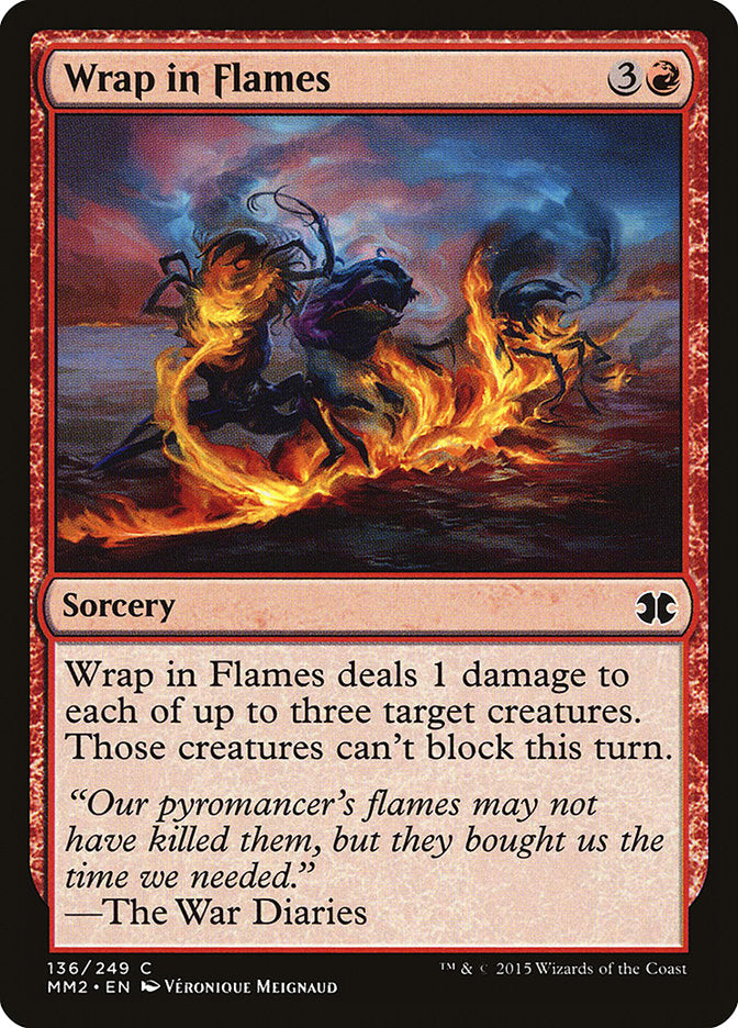 Wrap in Flames [Modern Masters 2015] MTG Single Magic: The Gathering | Red Claw Gaming