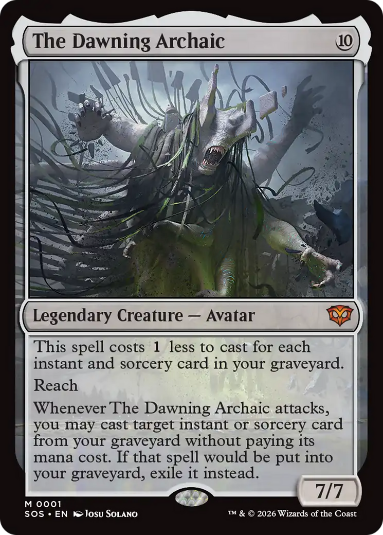 The Dawning Archaic [Secrets of Strixhaven] MTG Single Magic: The Gathering | Red Claw Gaming