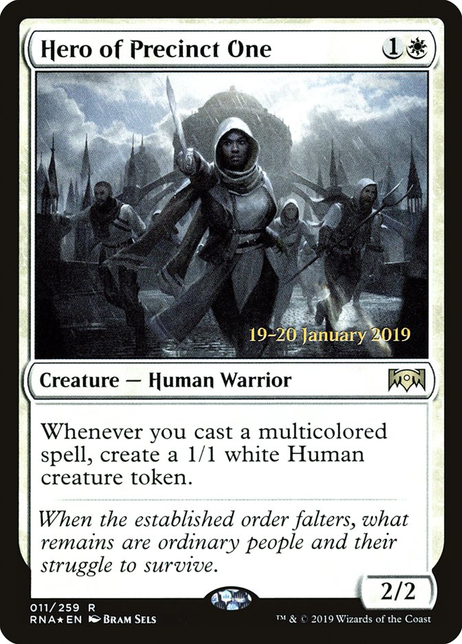 Hero of Precinct One [Ravnica Allegiance Prerelease Promos] MTG Single Magic: The Gathering | Red Claw Gaming