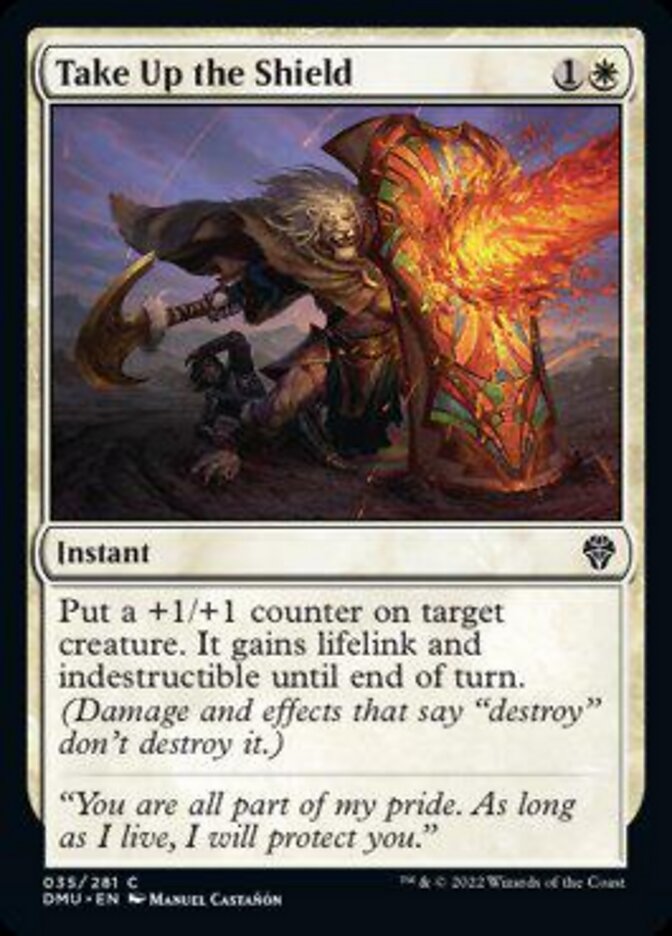 Take Up the Shield [Dominaria United] MTG Single Magic: The Gathering | Red Claw Gaming