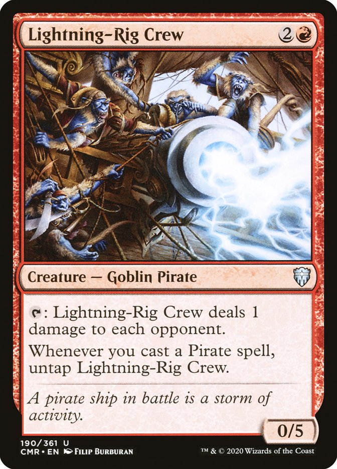 Lightning-Rig Crew [Commander Legends] MTG Single Magic: The Gathering | Red Claw Gaming
