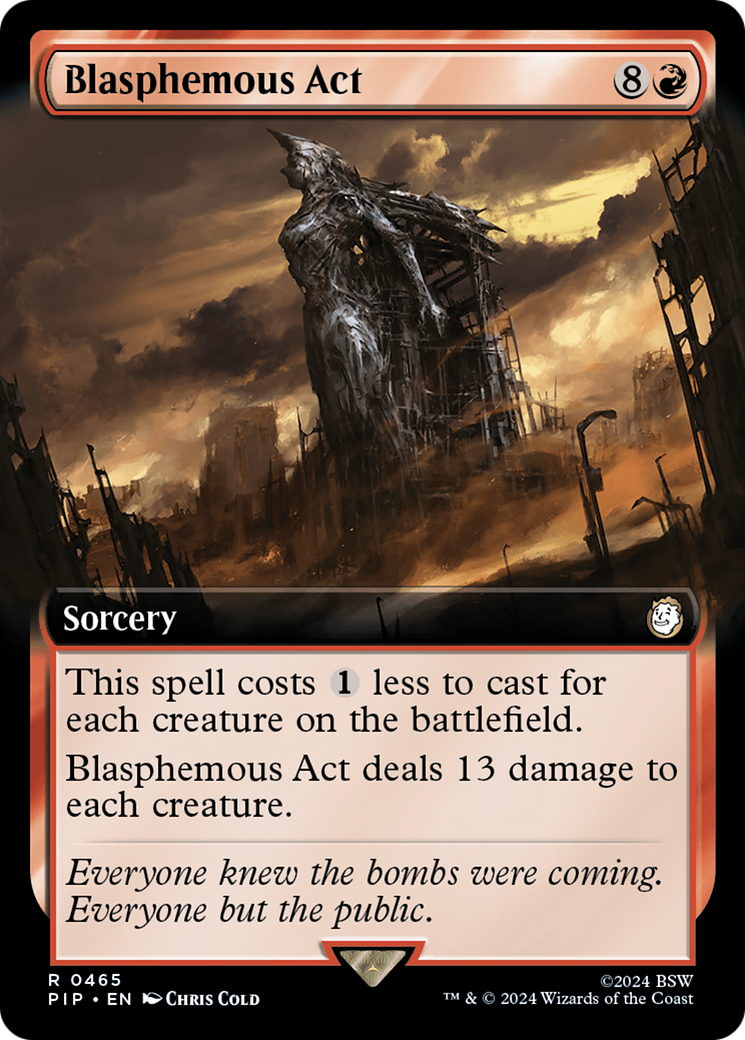 Blasphemous Act (Extended Art) [Fallout] MTG Single Magic: The Gathering | Red Claw Gaming