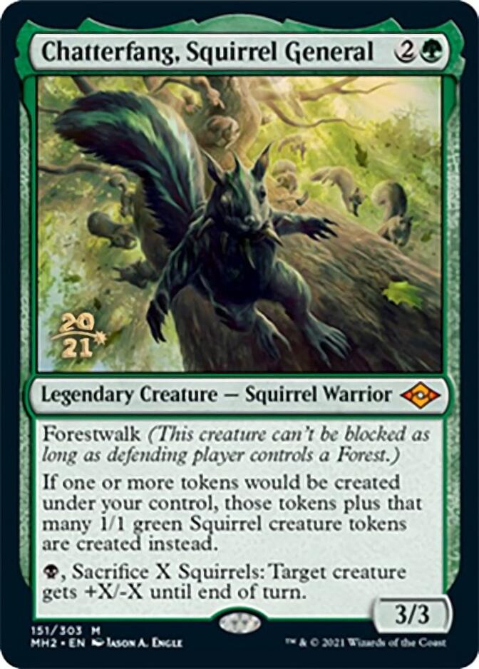 Chatterfang, Squirrel General [Modern Horizons 2 Prerelease Promos] MTG Single Magic: The Gathering | Red Claw Gaming