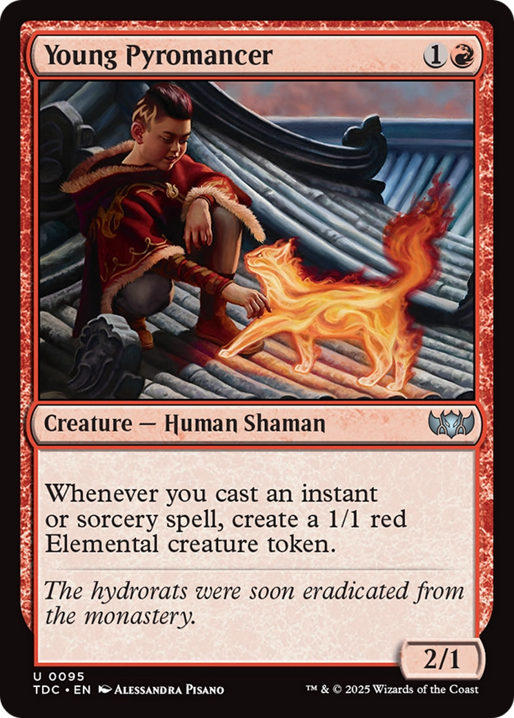 Young Pyromancer [Tarkir: Dragonstorm Commander] MTG Single Magic: The Gathering | Red Claw Gaming