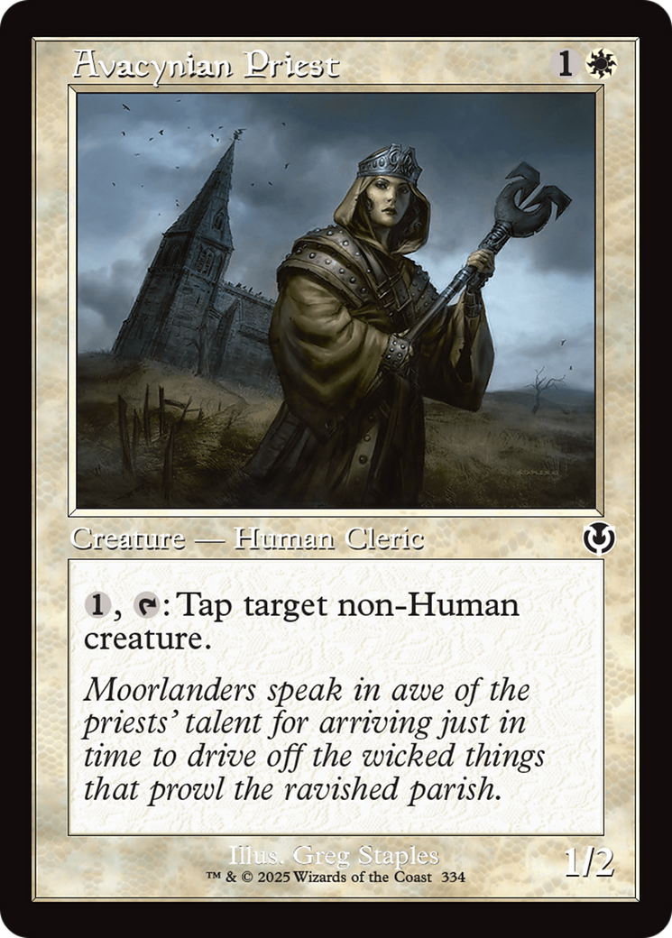 Avacynian Priest (Retro Frame) [Innistrad Remastered] MTG Single Magic: The Gathering | Red Claw Gaming