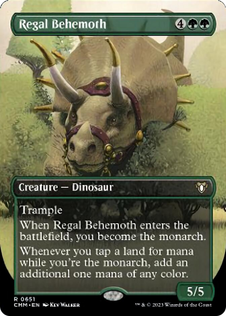 Regal Behemoth (Borderless Alternate Art) [Commander Masters] MTG Single Magic: The Gathering | Red Claw Gaming