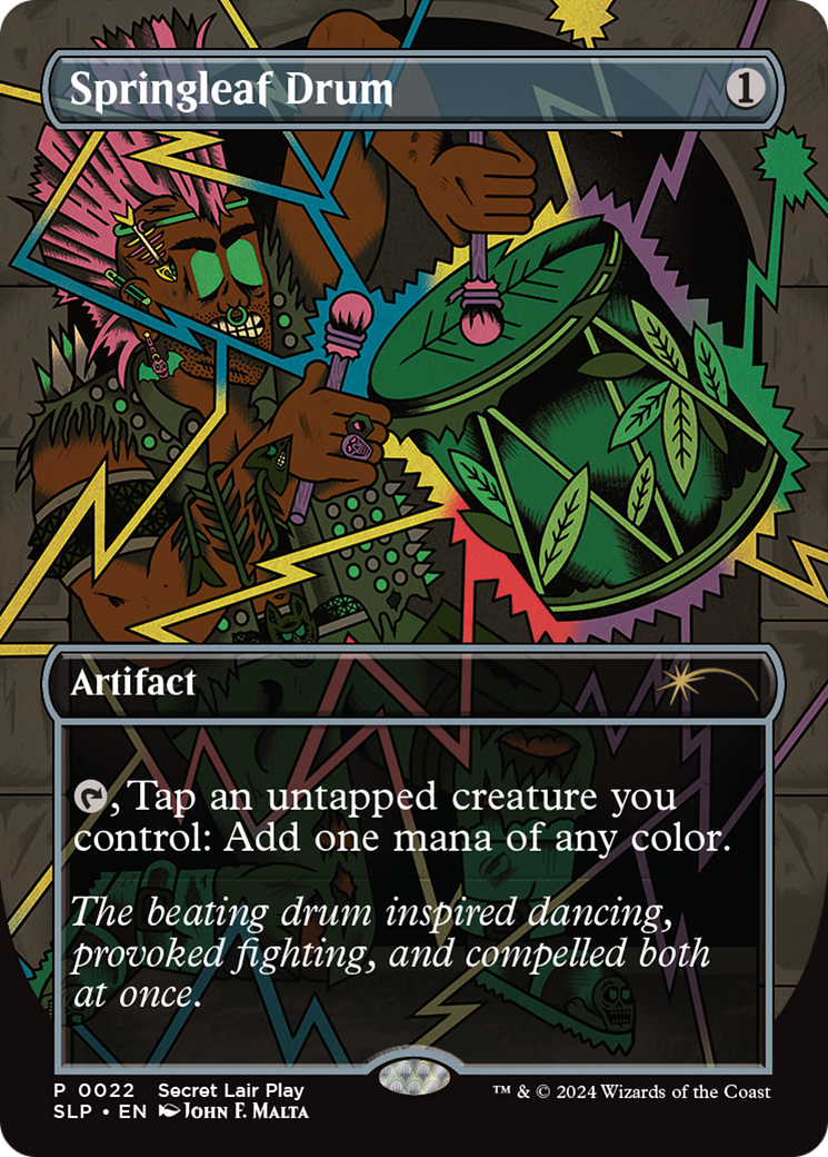 Springleaf Drum [Secret Lair Showdown] MTG Single Magic: The Gathering | Red Claw Gaming