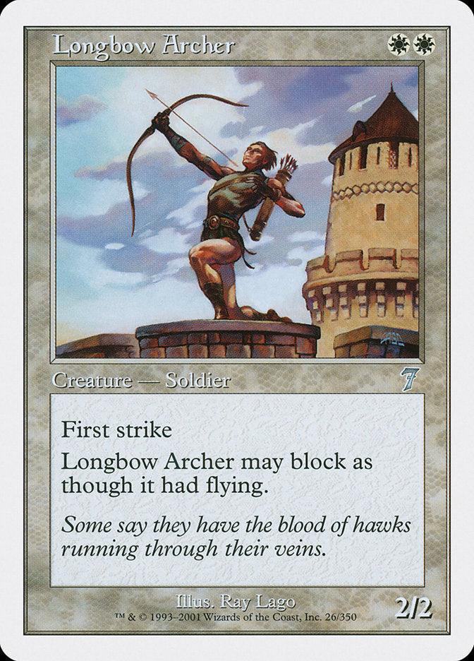 Longbow Archer [Seventh Edition] MTG Single Magic: The Gathering | Red Claw Gaming