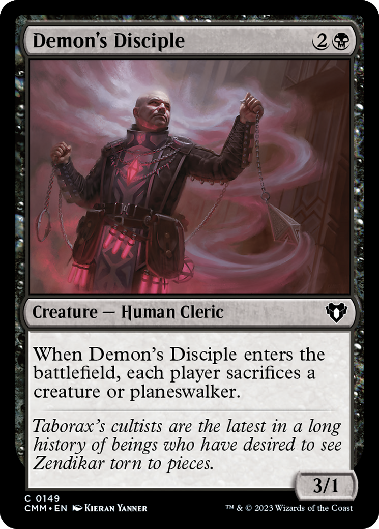 Demon's Disciple [Commander Masters] MTG Single Magic: The Gathering    | Red Claw Gaming