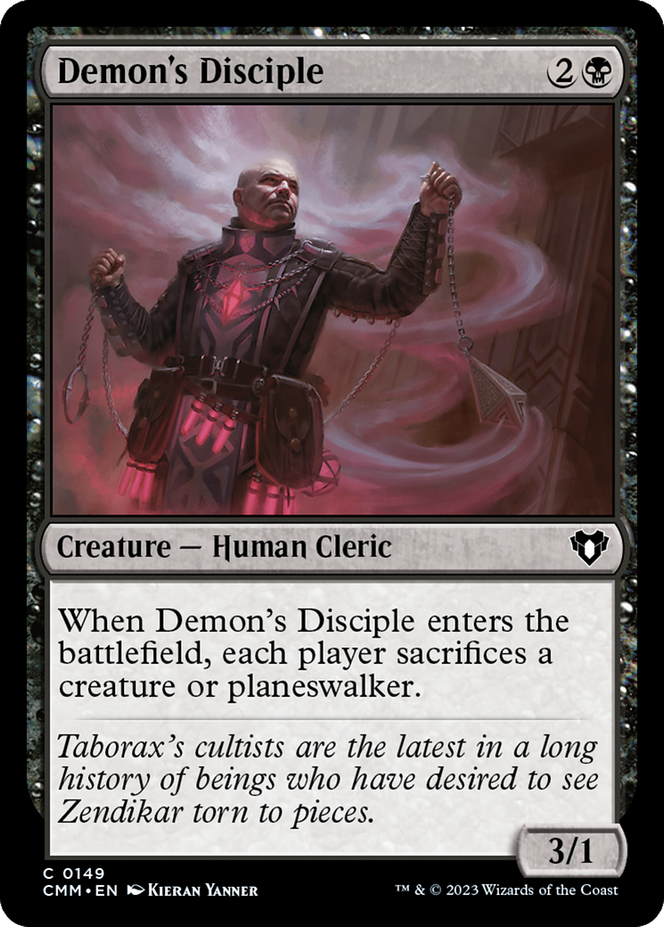 Demon's Disciple [Commander Masters] MTG Single Magic: The Gathering | Red Claw Gaming