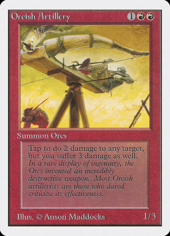 Orcish Artillery [Unlimited Edition] MTG Single Magic: The Gathering | Red Claw Gaming