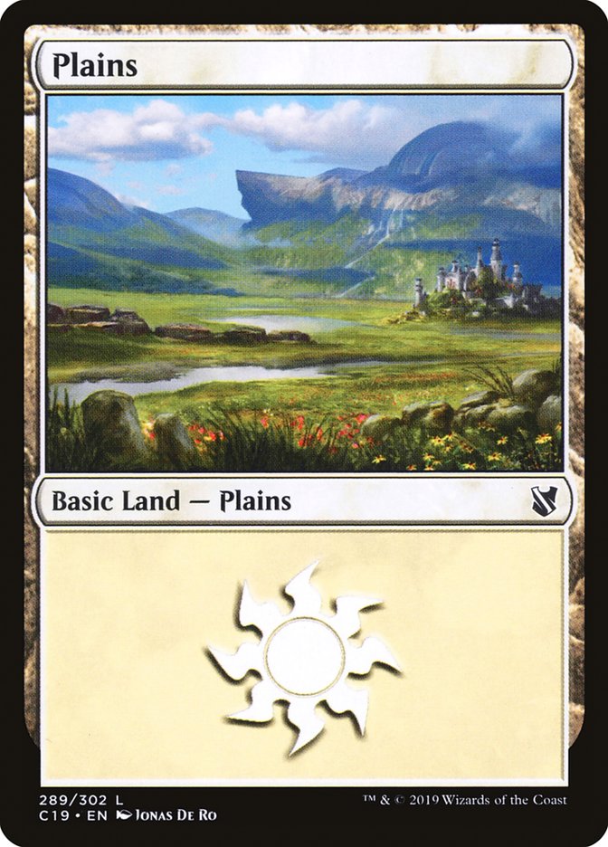 Plains (289) [Commander 2019] MTG Single Magic: The Gathering | Red Claw Gaming
