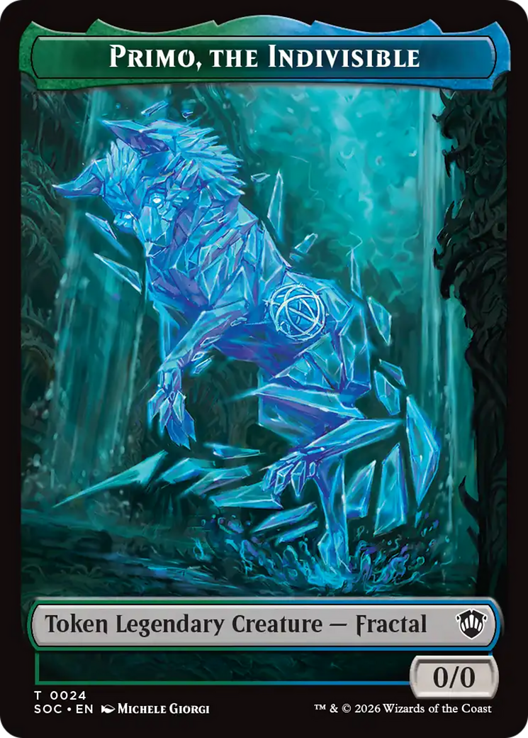 Beast // Primo, The Indivisible Double-Sided Token [Secrets of Strixhaven Commander Tokens] MTG Single Magic: The Gathering | Red Claw Gaming