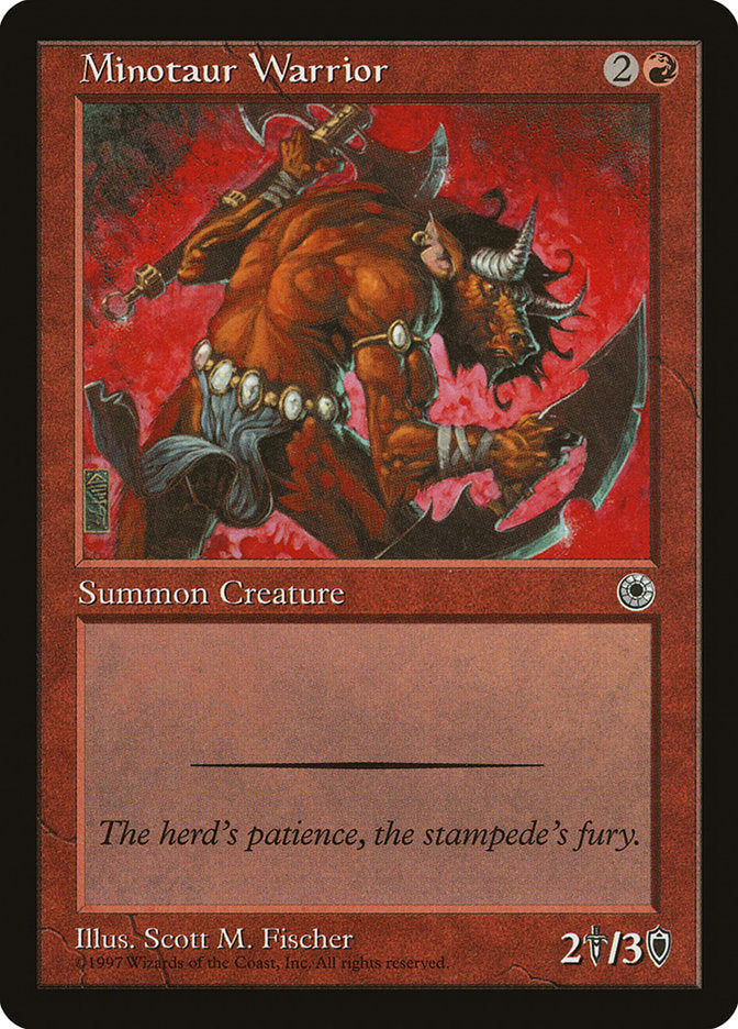 Minotaur Warrior [Portal] MTG Single Magic: The Gathering | Red Claw Gaming