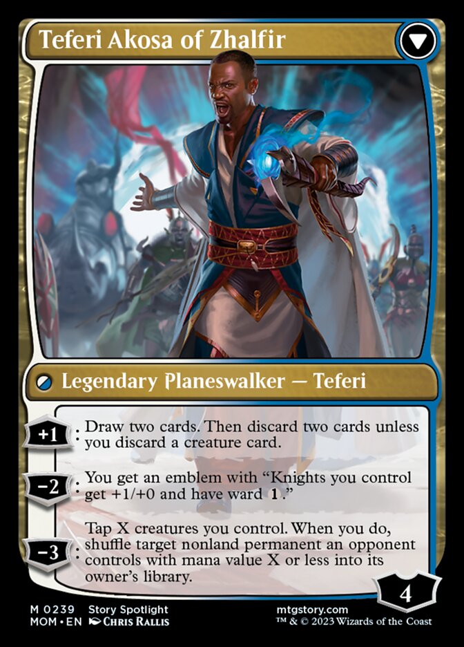 Invasion of New Phyrexia // Teferi Akosa of Zhalfir [March of the Machine] MTG Single Magic: The Gathering    | Red Claw Gaming