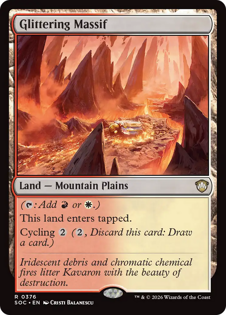 Glittering Massif [Secrets of Strixhaven Commander] MTG Single Magic: The Gathering | Red Claw Gaming