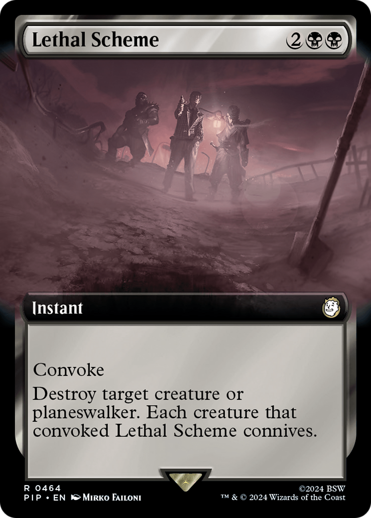 Lethal Scheme (Extended Art) [Fallout] MTG Single Magic: The Gathering | Red Claw Gaming