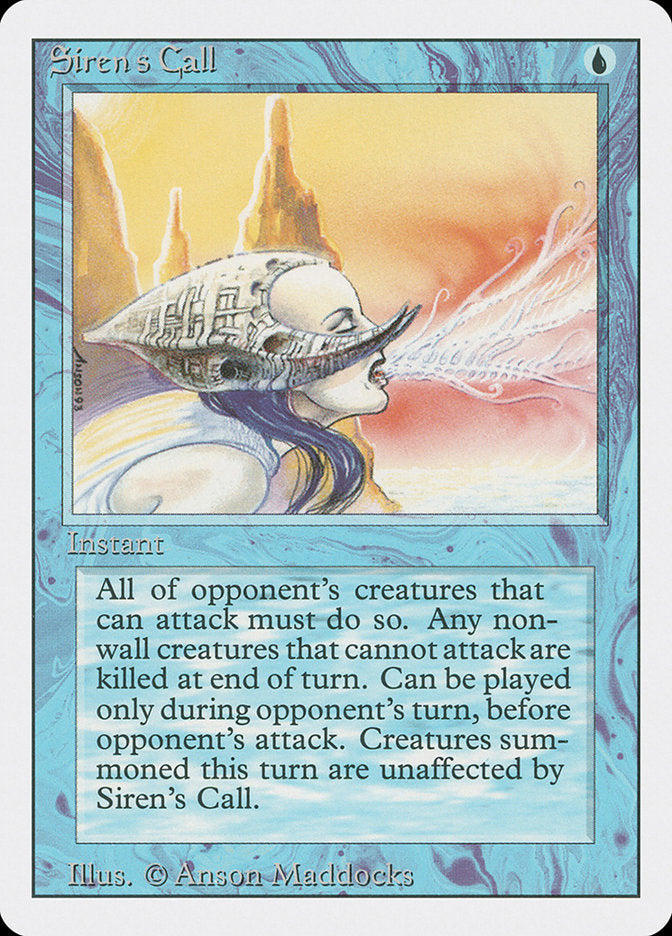 Siren's Call [Revised Edition] MTG Single Magic: The Gathering | Red Claw Gaming
