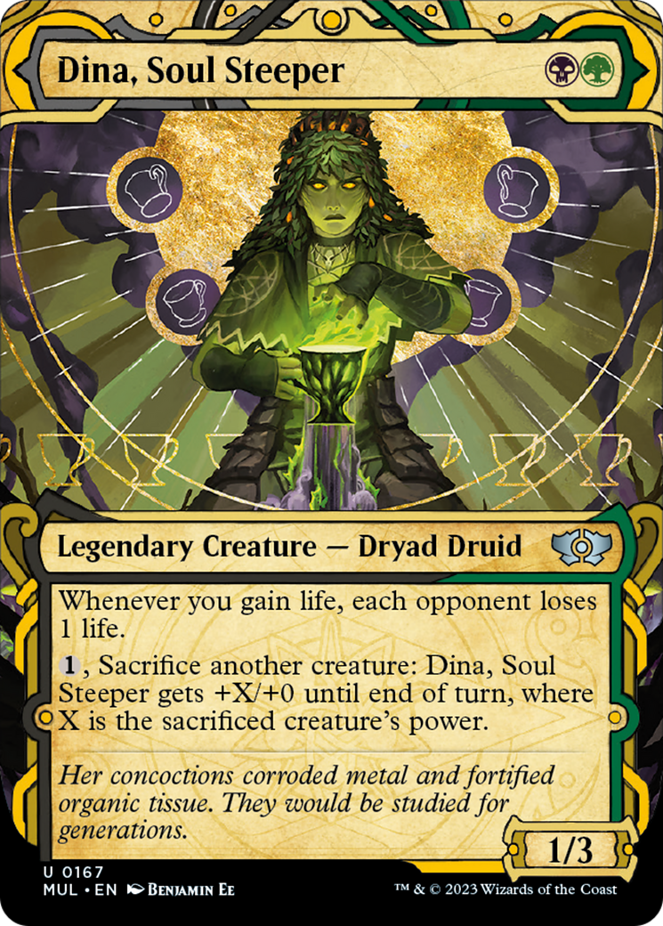 Dina, Soul Steeper (Halo Foil) [Multiverse Legends] MTG Single Magic: The Gathering | Red Claw Gaming