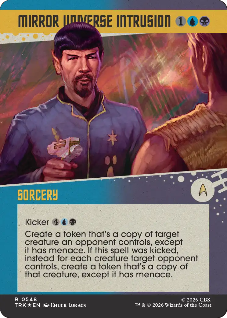 Mirror Universe Intrusion (Showcase) (Surge Foil) [Star Trek] MTG Single Magic: The Gathering | Red Claw Gaming
