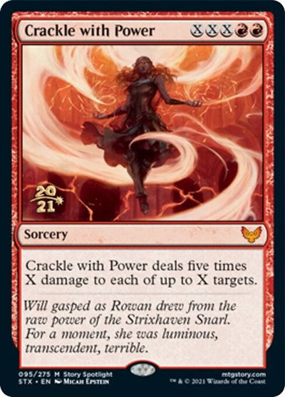 Crackle with Power [Strixhaven: School of Mages Prerelease Promos] MTG Single Magic: The Gathering | Red Claw Gaming