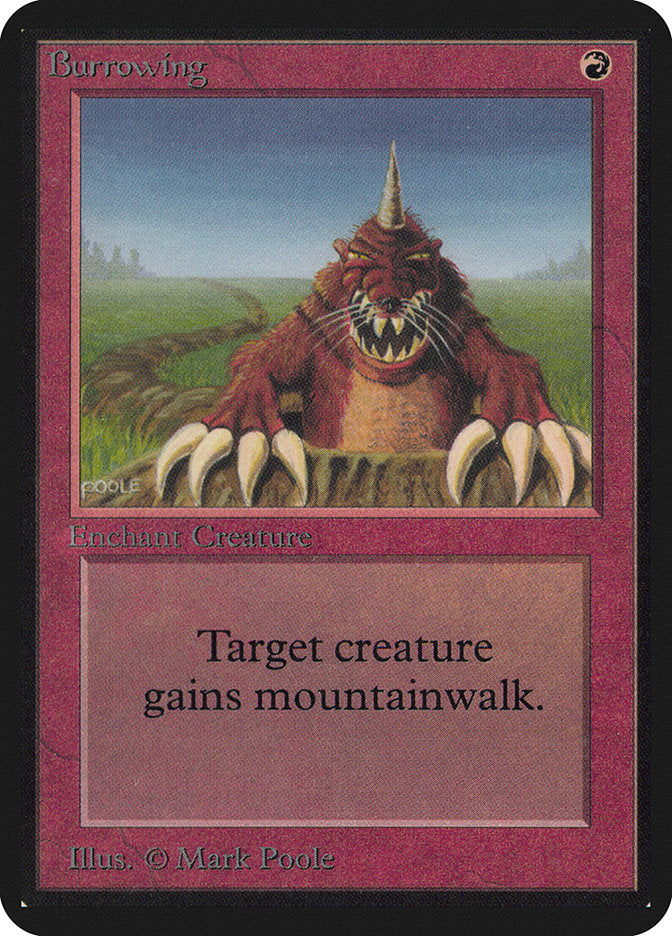 Burrowing [Alpha Edition] MTG Single Magic: The Gathering | Red Claw Gaming