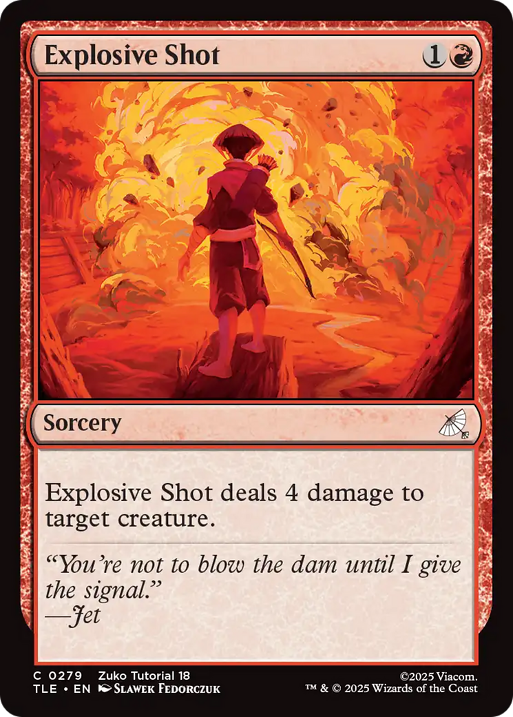 Explosive Shot (0279) [Avatar: The Last Airbender: Eternal-Legal] MTG Single Magic: The Gathering | Red Claw Gaming