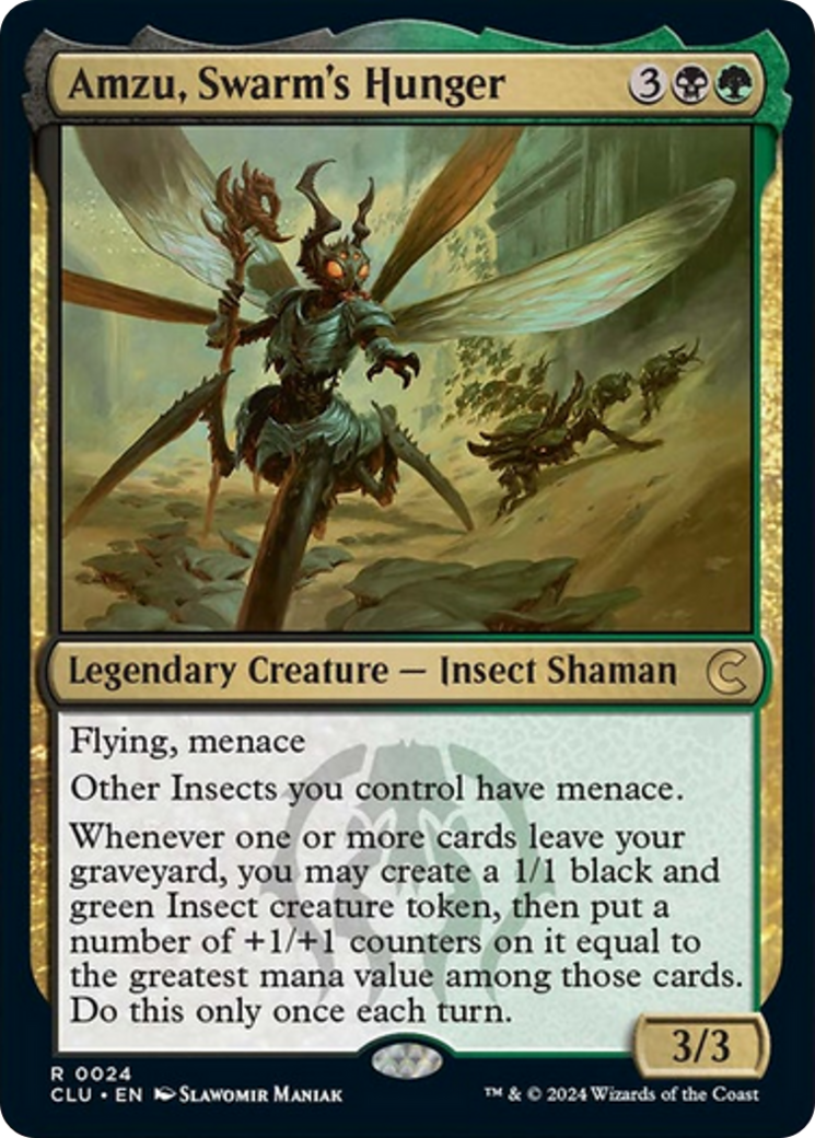 Amzu, Swarm's Hunger [Ravnica: Clue Edition] MTG Single Magic: The Gathering | Red Claw Gaming