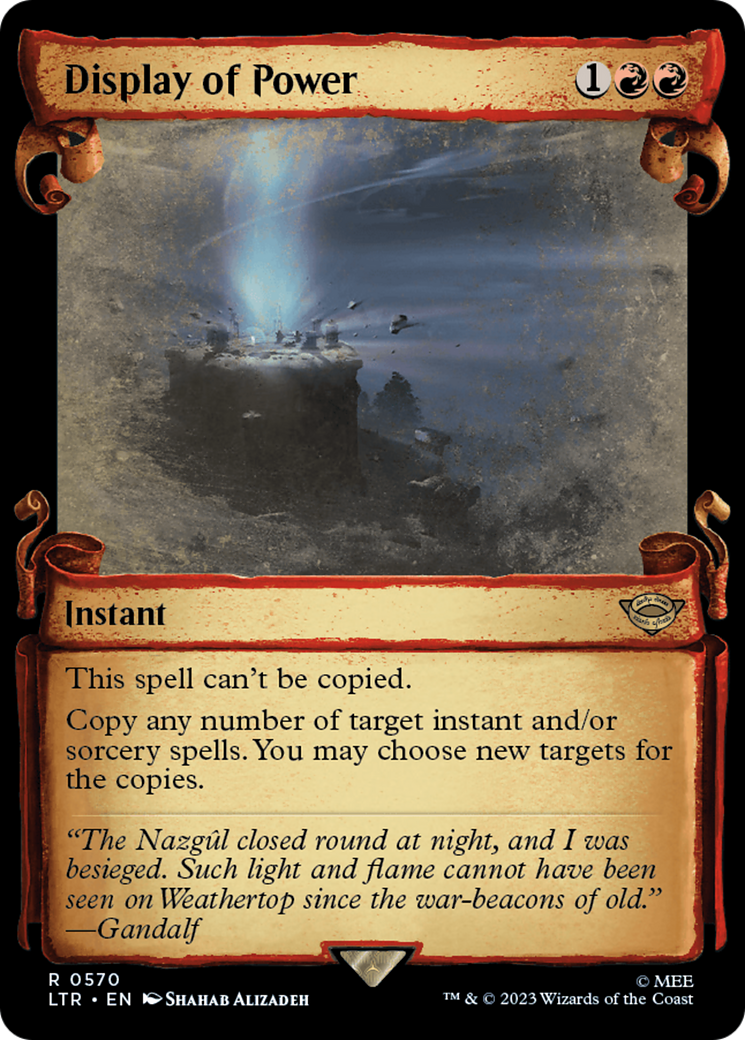 Display of Power [The Lord of the Rings: Tales of Middle-Earth Showcase Scrolls] MTG Single Magic: The Gathering | Red Claw Gaming