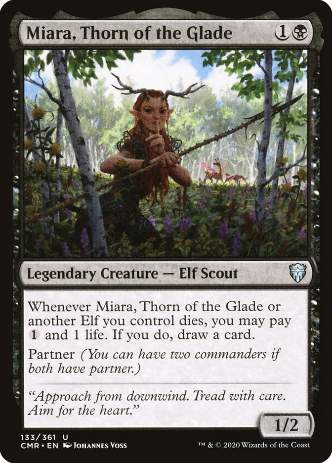 Miara, Thorn of the Glade [Commander Legends] MTG Single Magic: The Gathering | Red Claw Gaming