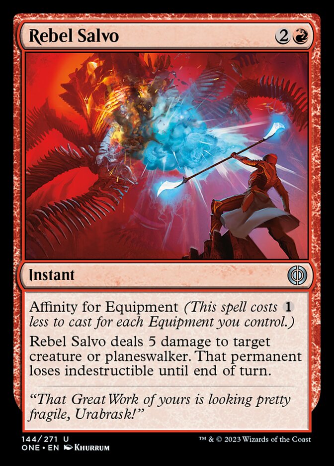 Rebel Salvo [Phyrexia: All Will Be One] MTG Single Magic: The Gathering | Red Claw Gaming