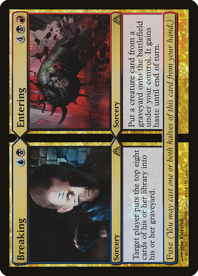 Breaking // Entering (Launch) [Dragon's Maze Promos] MTG Single Magic: The Gathering | Red Claw Gaming