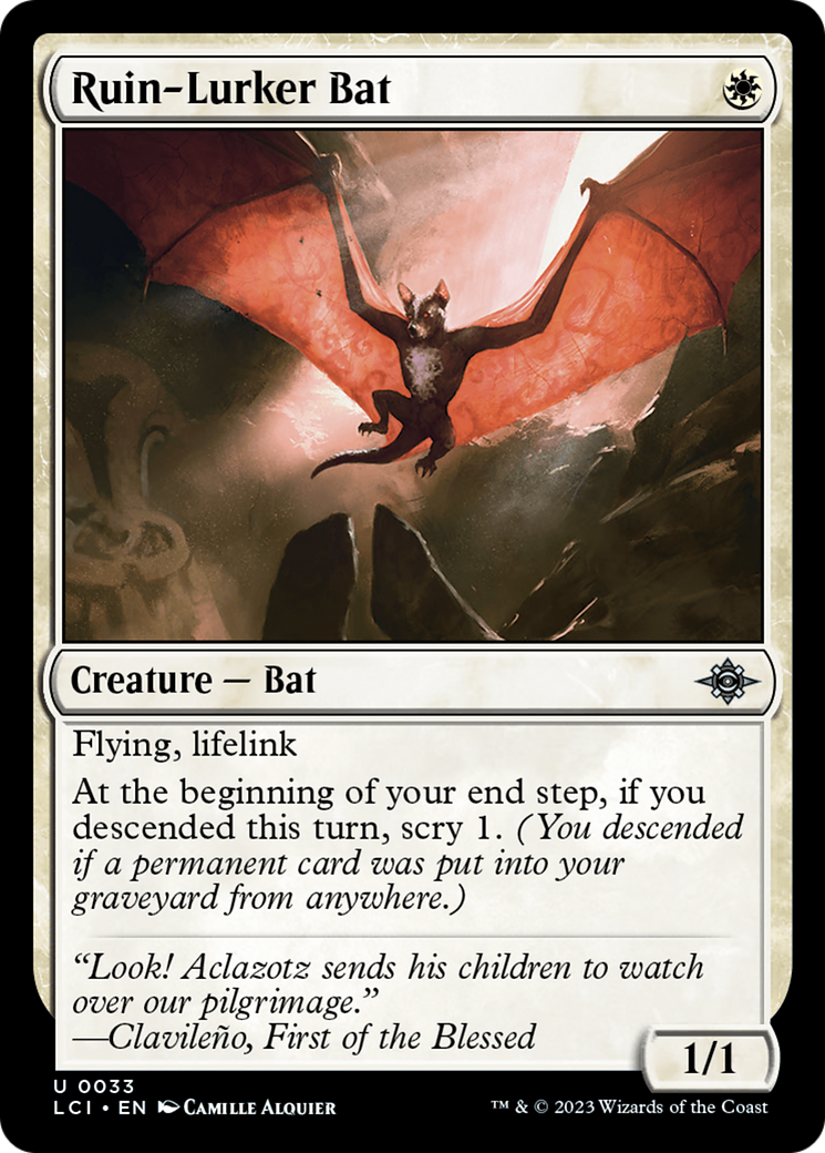Ruin-Lurker Bat [The Lost Caverns of Ixalan] MTG Single Magic: The Gathering    | Red Claw Gaming
