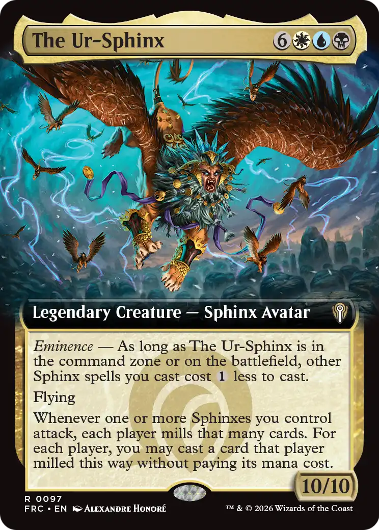 The Ur-Sphinx (Extended Art) [Reality Fracture Commander] | Red Claw Gaming
