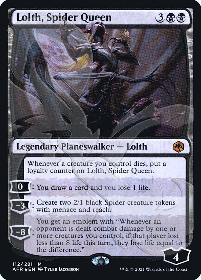 Lolth, Spider Queen (Ampersand Promo) [Dungeons & Dragons: Adventures in the Forgotten Realms Promos] MTG Single Magic: The Gathering | Red Claw Gaming
