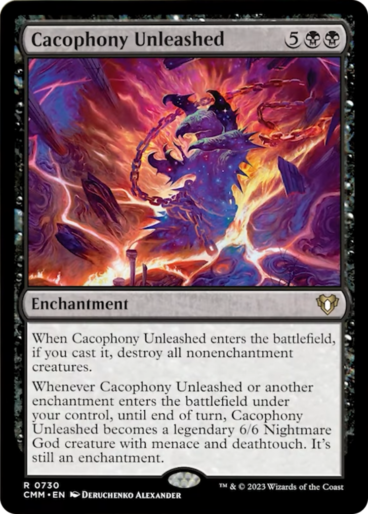 Cacophony Unleashed [Commander Masters] MTG Single Magic: The Gathering | Red Claw Gaming