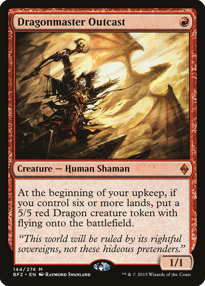 Dragonmaster Outcast [Battle for Zendikar] MTG Single Magic: The Gathering | Red Claw Gaming