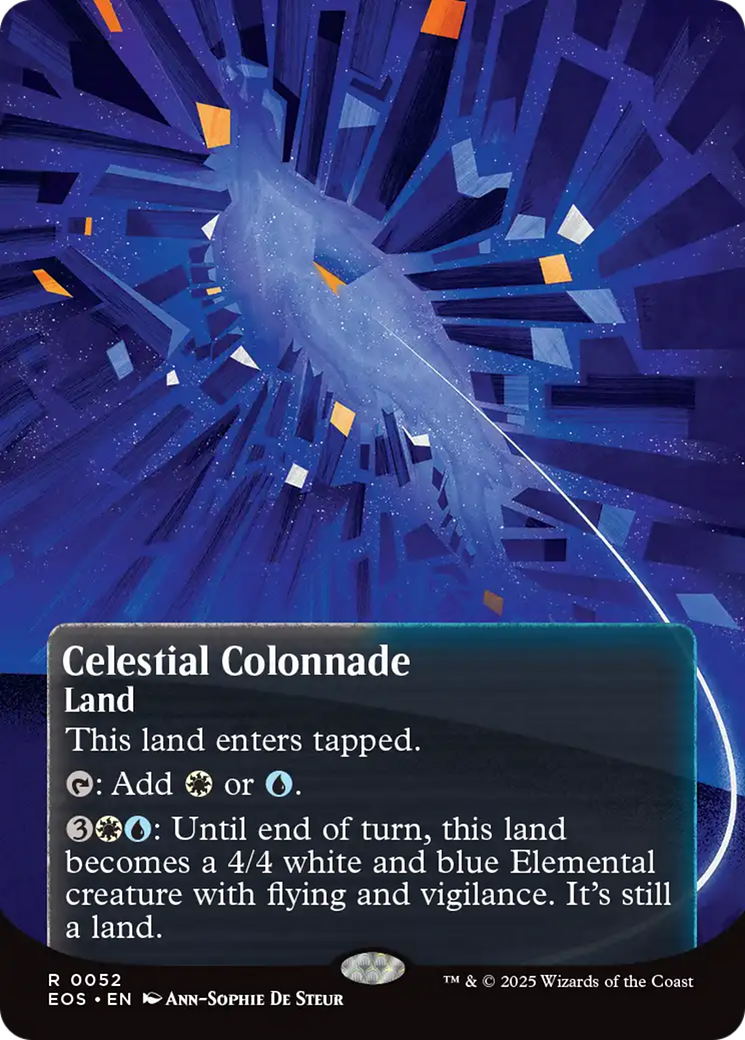Celestial Colonnade (0052) (Borderless) [Edge of Eternities: Stellar Sights] MTG Single Magic: The Gathering | Red Claw Gaming