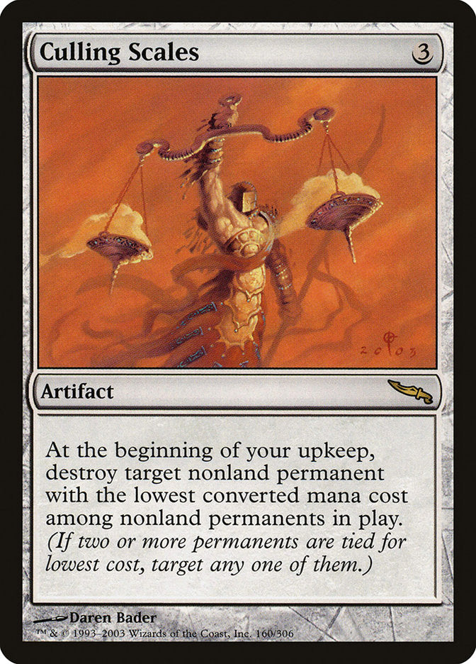 Culling Scales [Mirrodin] MTG Single Magic: The Gathering | Red Claw Gaming